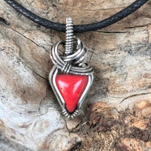 SunayLaLuna RedCoral-Pendant1 Collection "Pure"