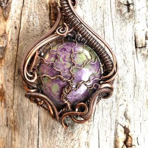 SunayLaLuna Stichtite-Pendant "MagicMoments" TreeOfLife