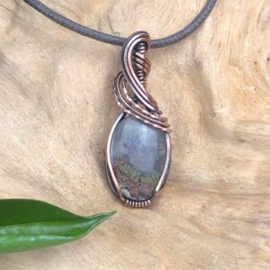 SunayLaLuna Java-Mossagate-Pendant5 Collection "Pure"