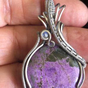 Purpurit-Anhänger Silberschmuck SunayLaLuna