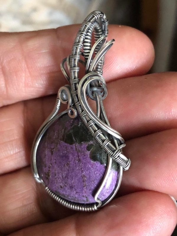 Purpurit-Anhänger Silberschmuck SunayLaLuna