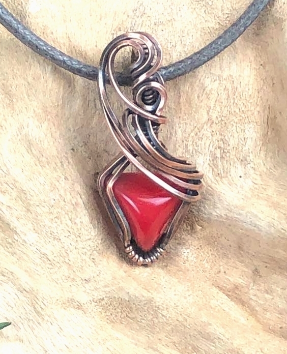 SunayLaLuna RedCoral-Pendant3 Collection "Pure"