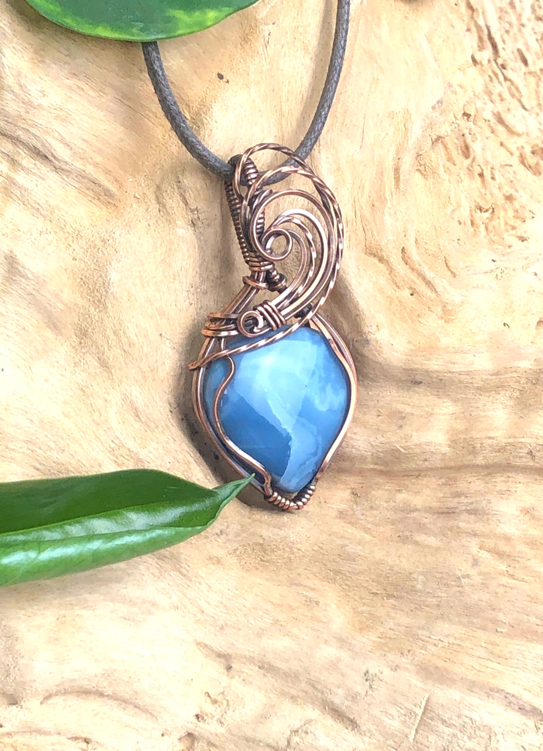 BlauerOpal-Anhänger (Kollektion "Pure) – Bild 2
