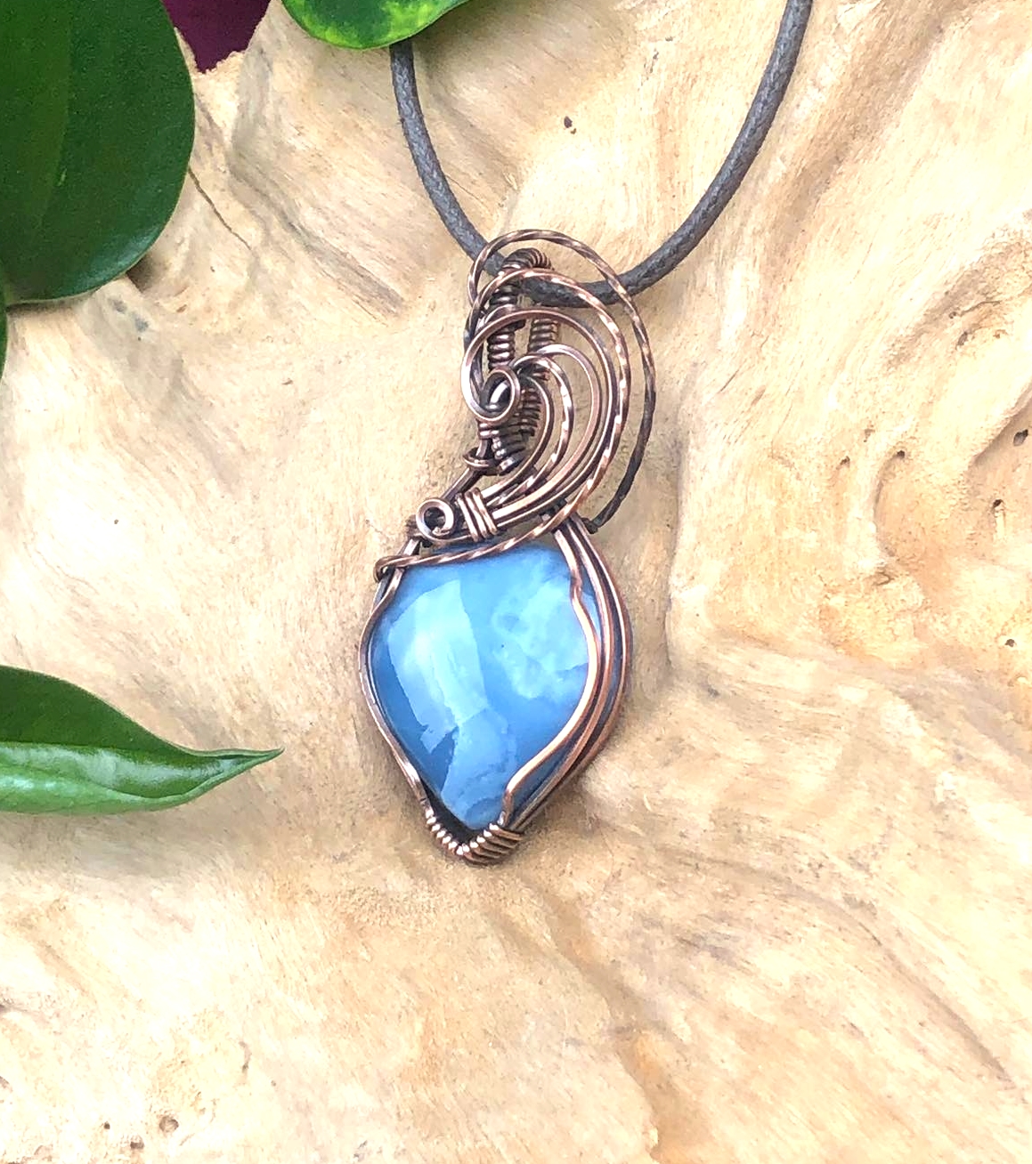SunayLaLuna BlauerOpal-Anhänger Kollektion "Pure"