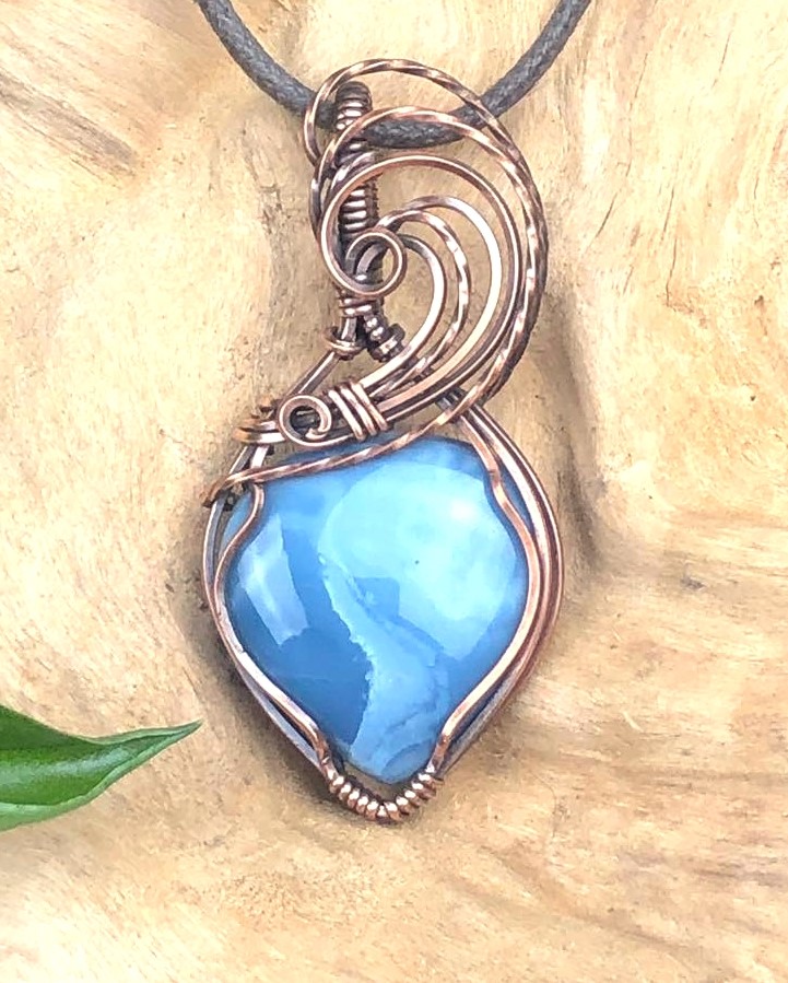 SunayLaLuna BlauerOpal-Anhänger Kollektion "Pure"