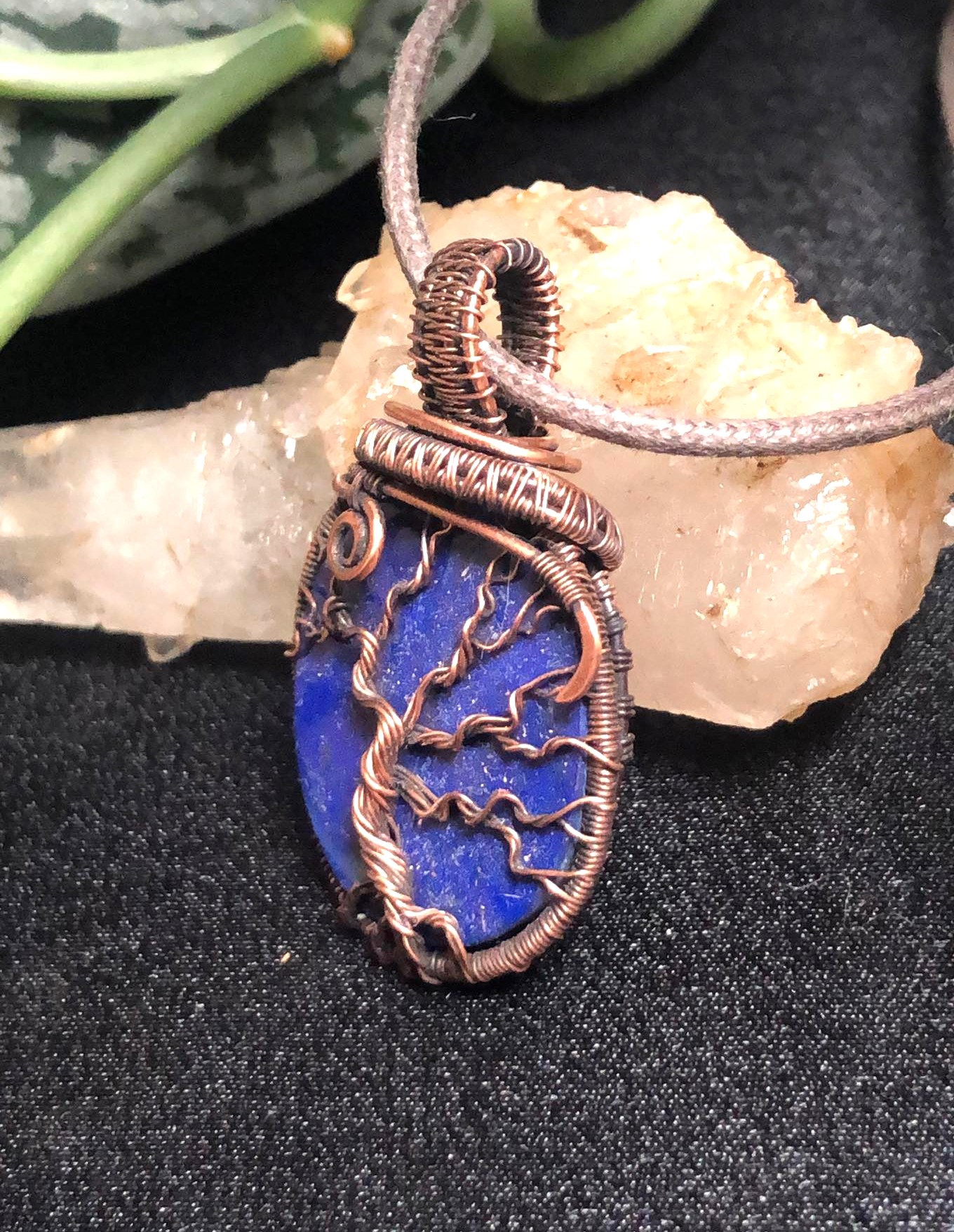 SunayLaLuna LapisLazuli-Anhänger BaumDesLebens