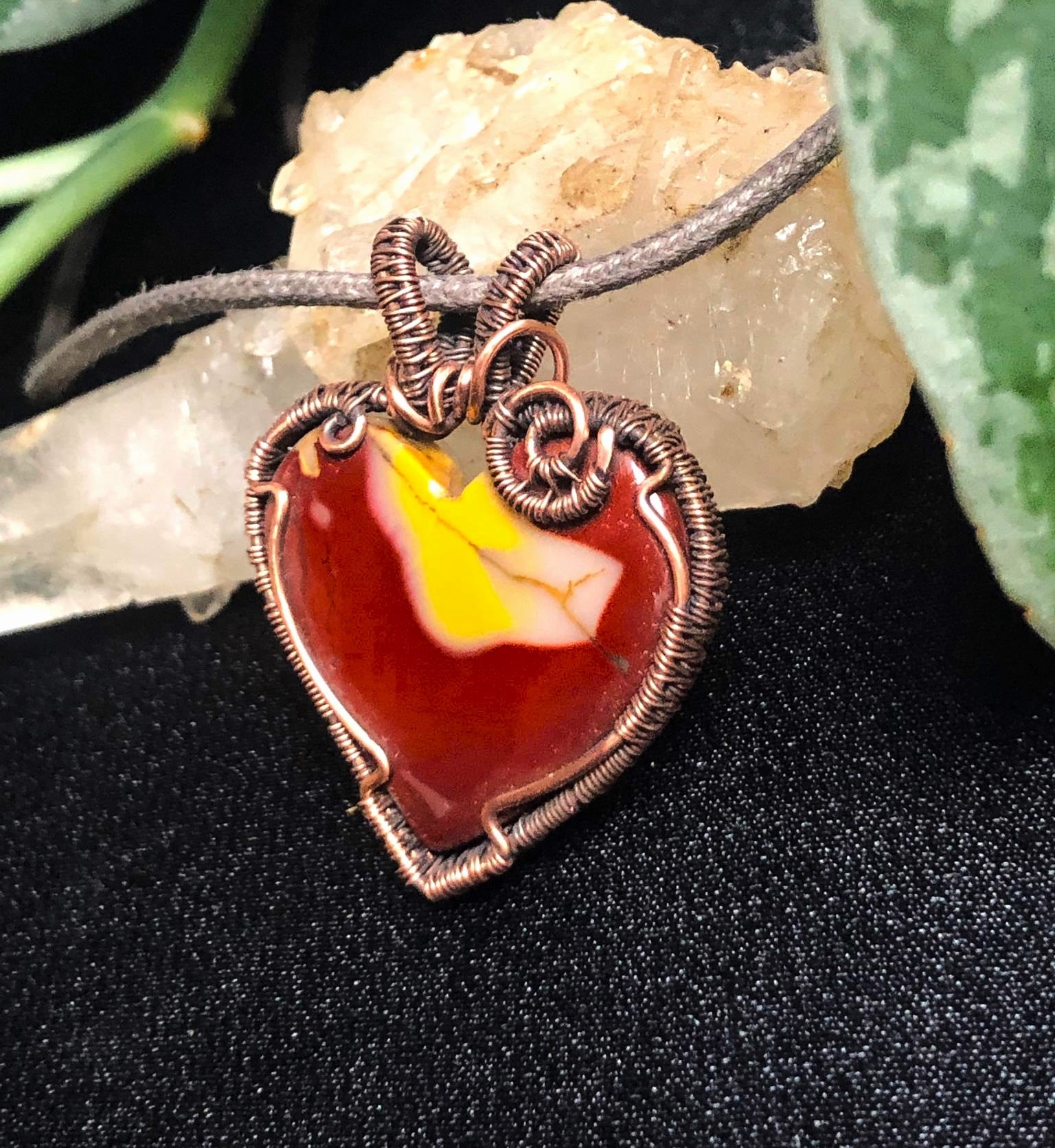 SunayLaLuna Mookaite-Heartpendant-Jewelrydesign