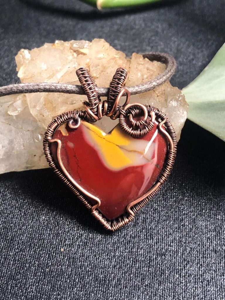SunayLaLuna Mookaite-Heartpendant-Jewelrydesign