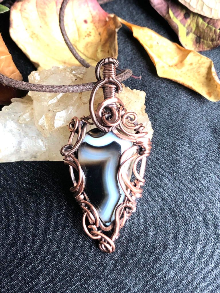 BotswanaAchat-Anhänger Schmuckdesign Kollektion"SolidMajesty"