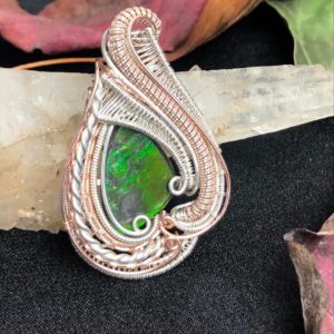 SunayLaLuna Ammolite-Medallion Silverjewelry