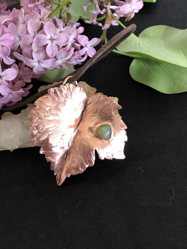 SunayLaLuna Vineleaf-Pendant Opaljewelry