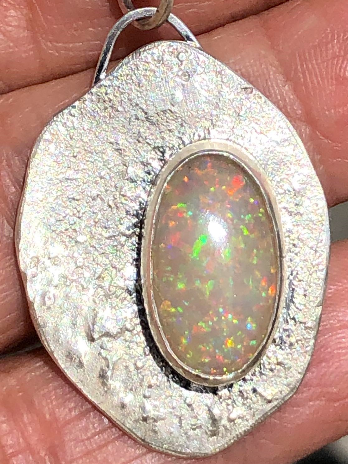 WeloOpal-Pendant Silverjewelry SunayLaLuna