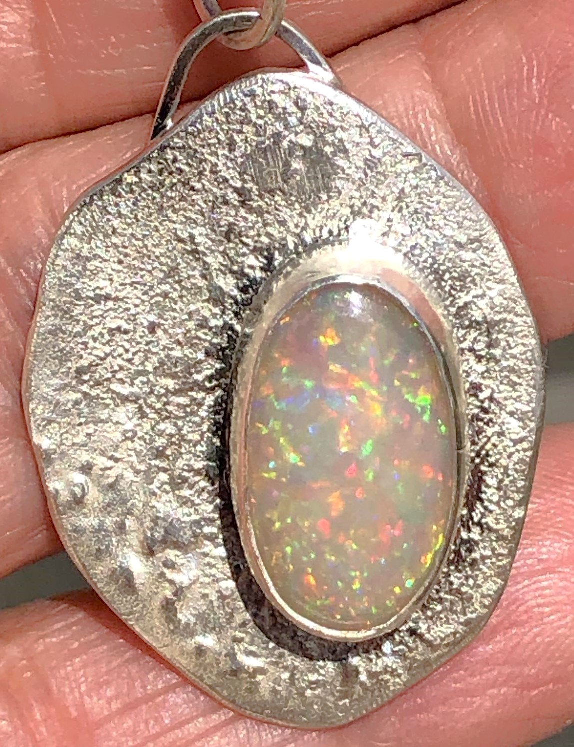 WeloOpal-Pendant Silverjewelry SunayLaLuna