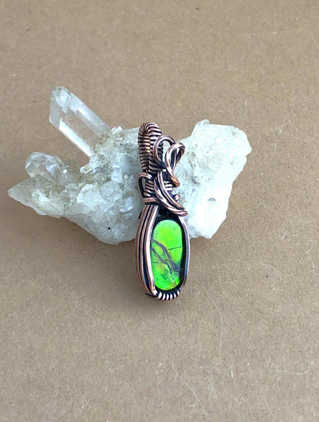 SunayLaLuna Ammolite-Pendant1 Collection "Pure"