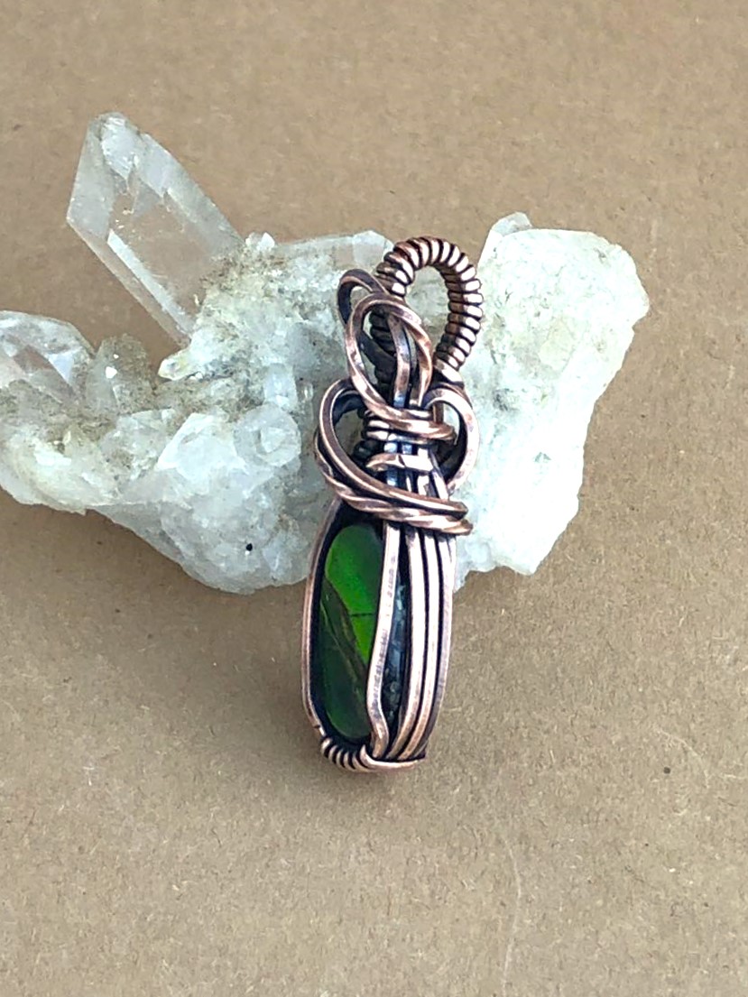 SunayLaLuna Ammolite-Pendant1 Collection "Pure"