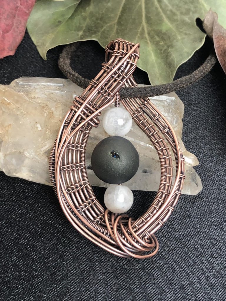 SunayLaLuna Moonstone-Druzyagate-Pendant Selfesteem