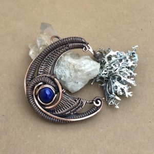 SunayLaLuna LapisLazuli-Mondanhänger Selbstachtung