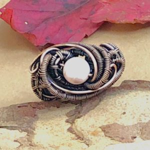 SunayLaLuna rosaKoralle-Ring2 Halbedelsteinschmuck