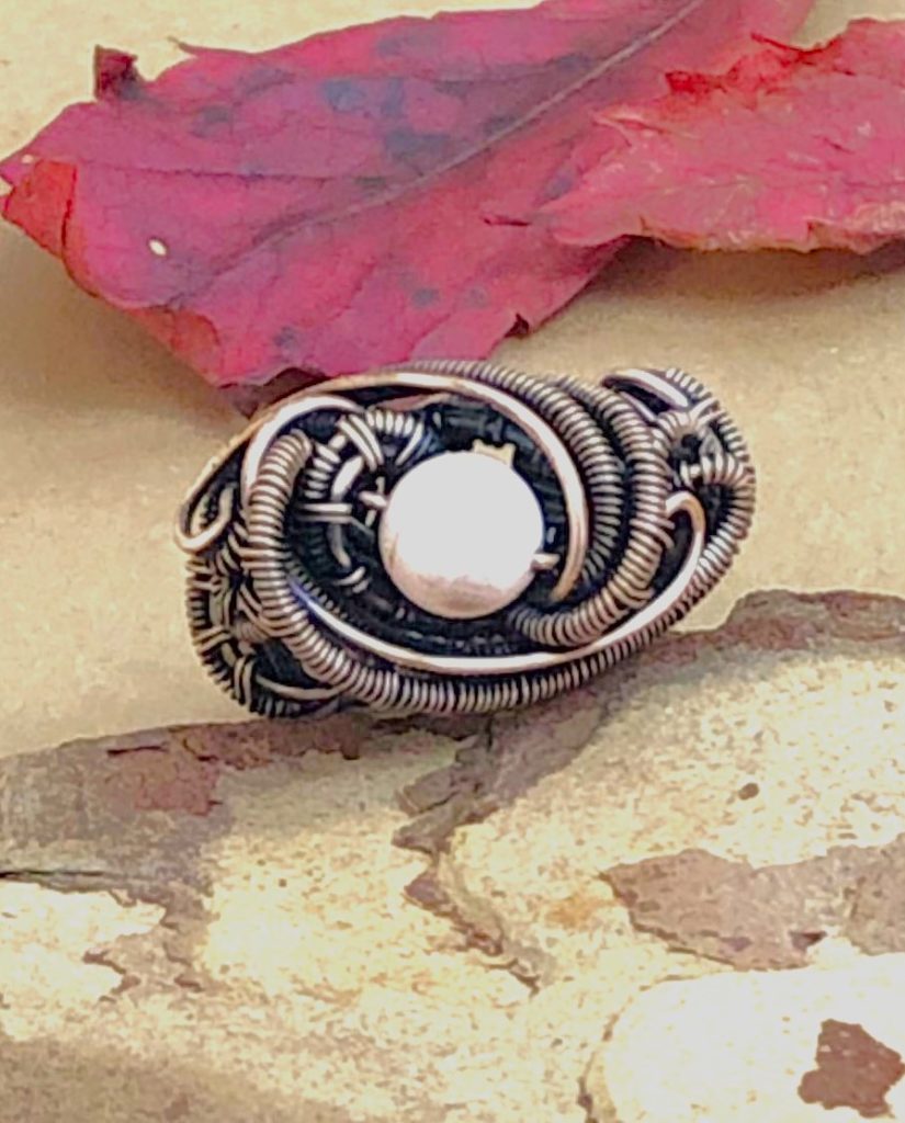SunayLaLuna rosaKoralle-Ring2 Halbedelsteinschmuck