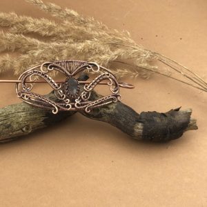SunayLaLuna Feuerachatschmuck Haarspange