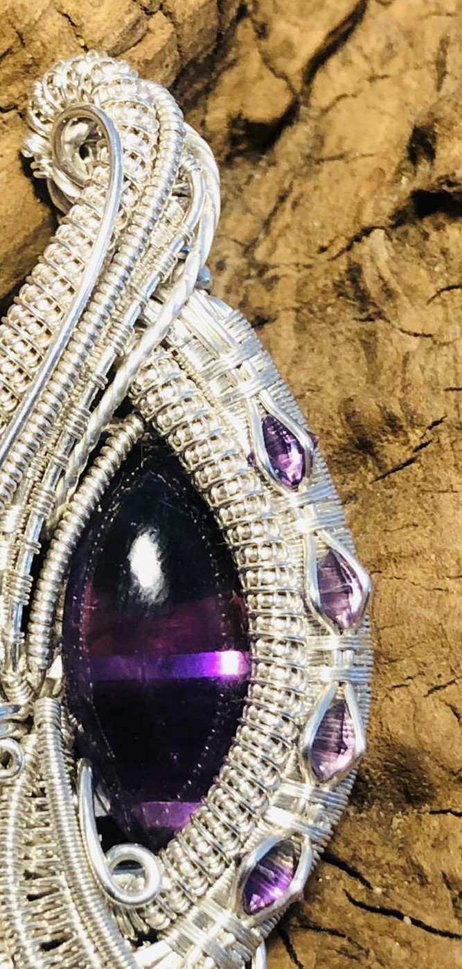 Amethyst-Medaillon "Purple River" - Image 4