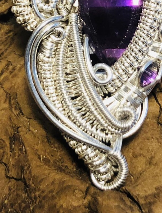 Amethyst-Medaillon "Purple River" - Image 5