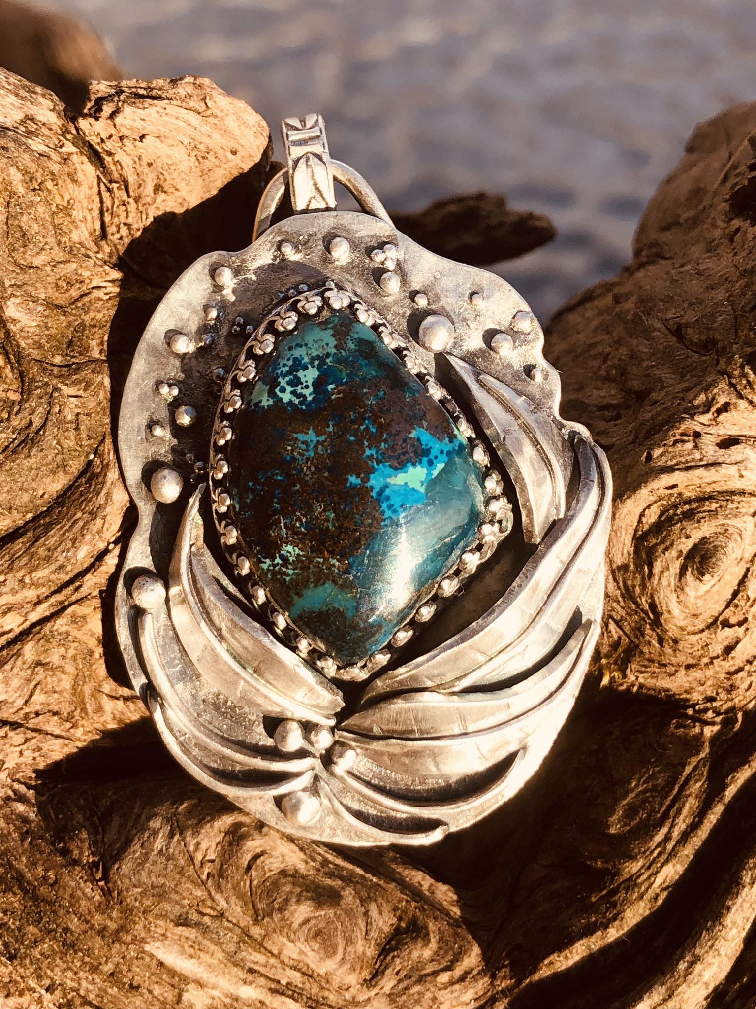Chrysokoll-Anhänger "The Nature within" – Bild 2