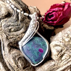 SunayLaLuna - RubinFuchsit-Anhänger - Silberschmuck