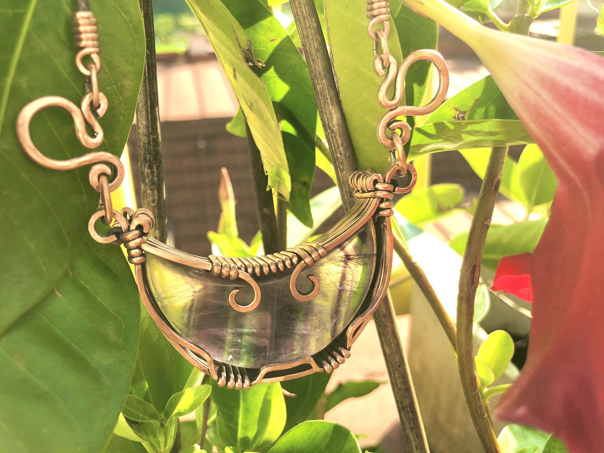 RainbowFluorite-Pendant Jewelrydesign SunayLaLuna