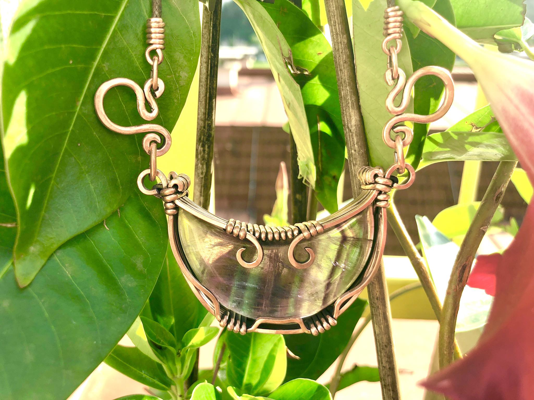 RainbowFluorite-Pendant Jewelrydesign SunayLaLuna