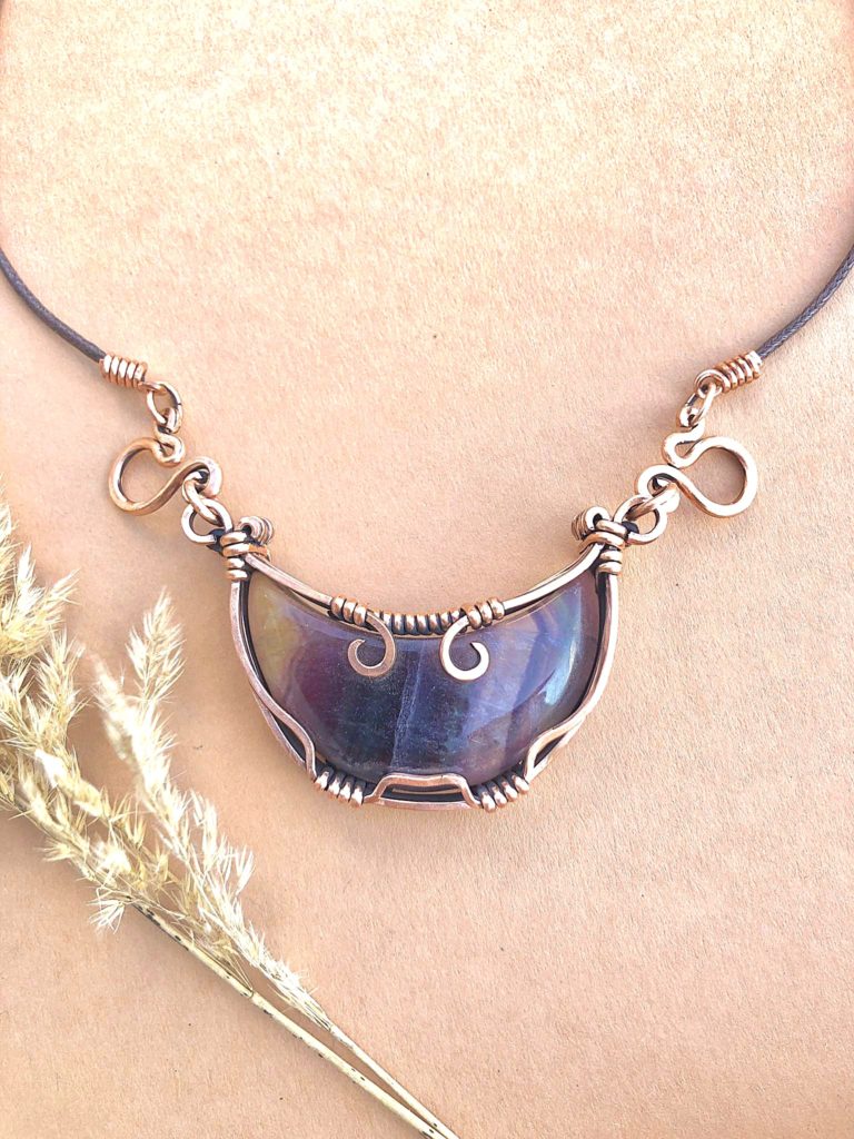 RainbowFluorite-Pendant Jewelrydesign SunayLaLuna