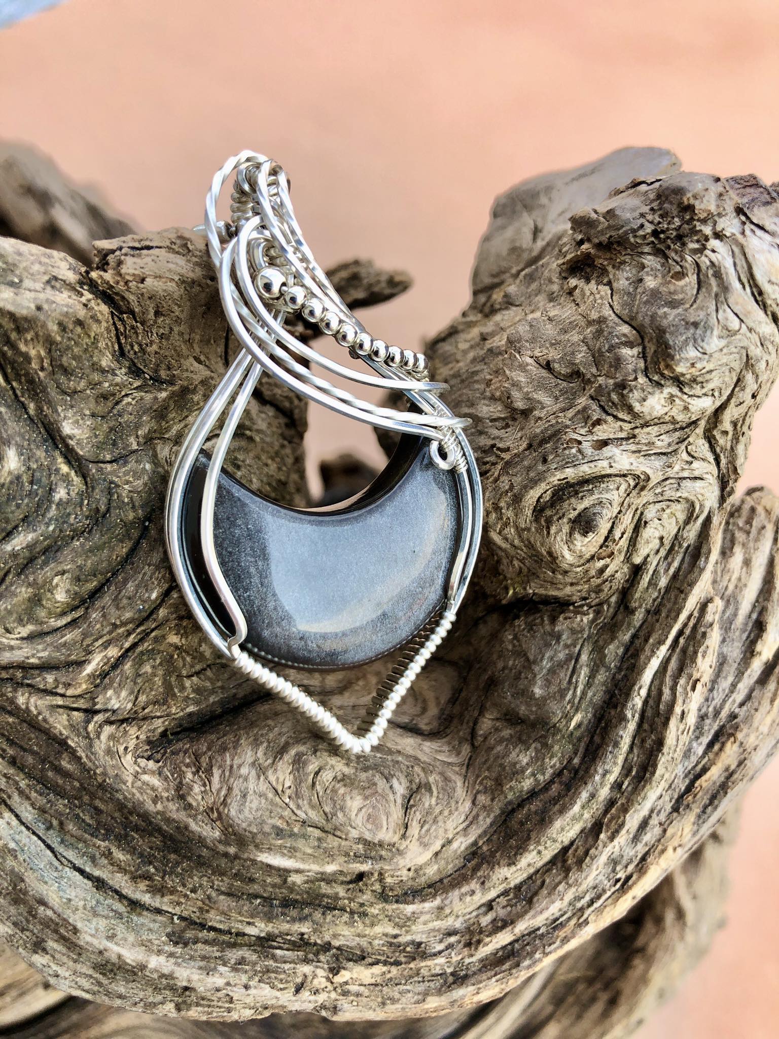 Silberobsidian-Anhänger "Soulmirror" – Bild 2