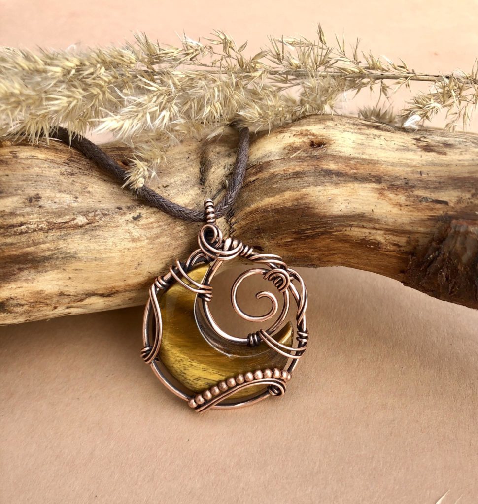 SunayLaLuna Tigereye-Pendant Moonjewelry