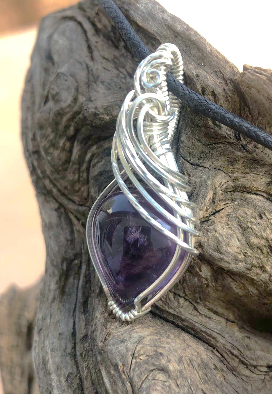 SunayLaLuna Amethyst-Pendant4 Silverjewelry