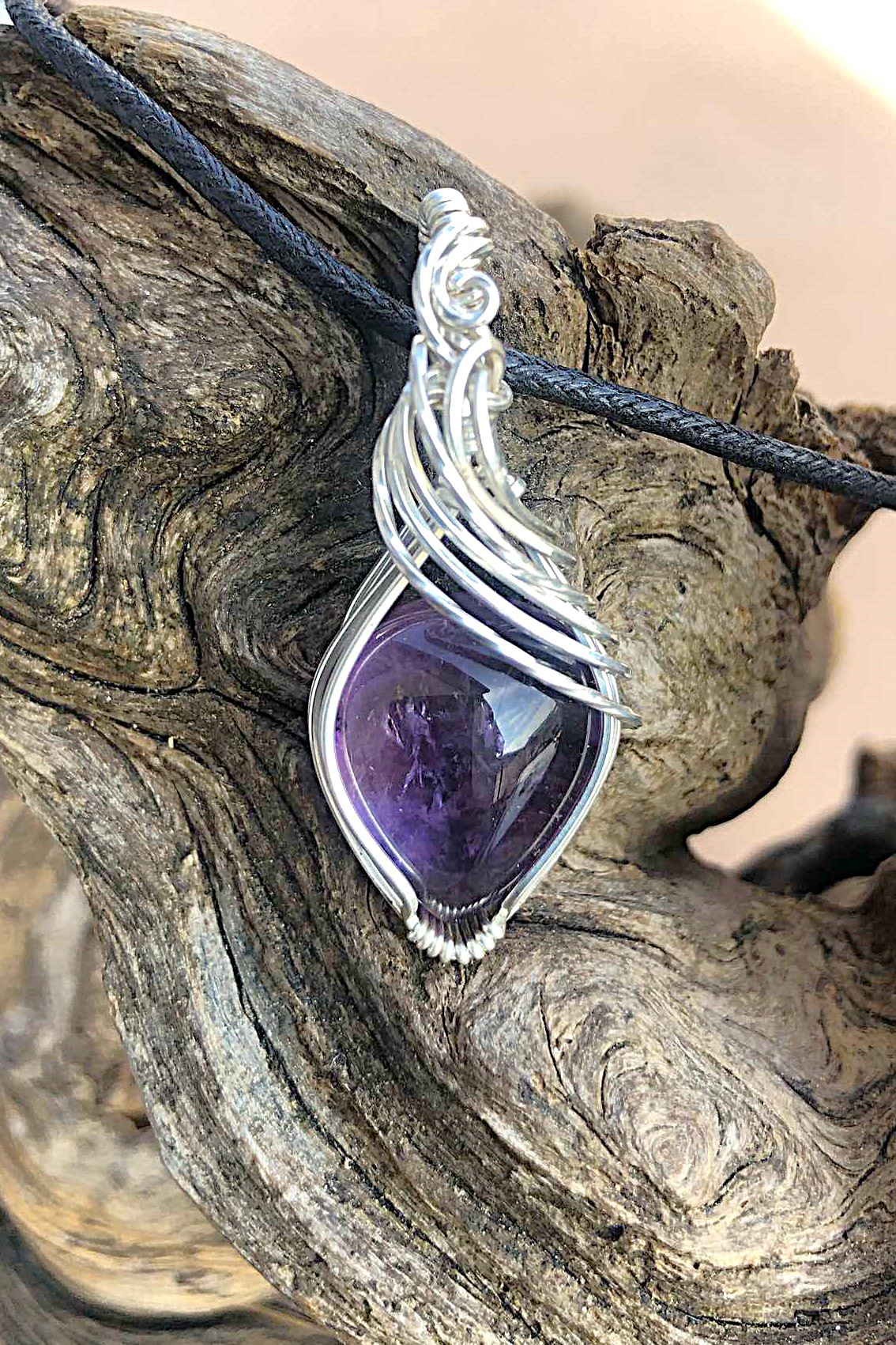 SunayLaLuna Amethyst-Pendant4 Silverjewelry