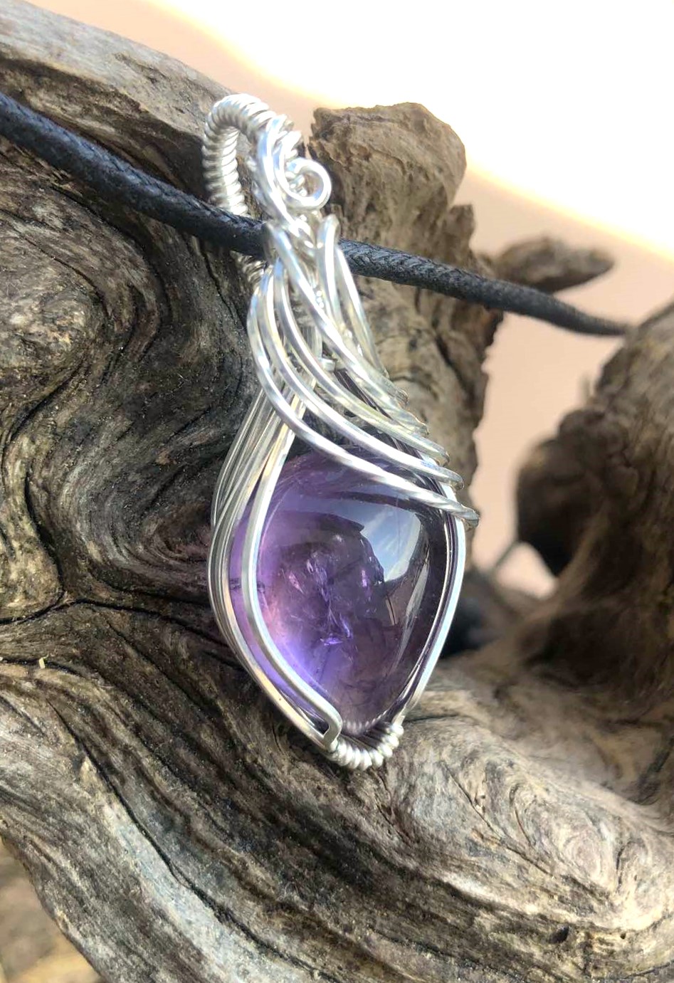 SunayLaLuna Amethyst-Pendant4 Silverjewelry