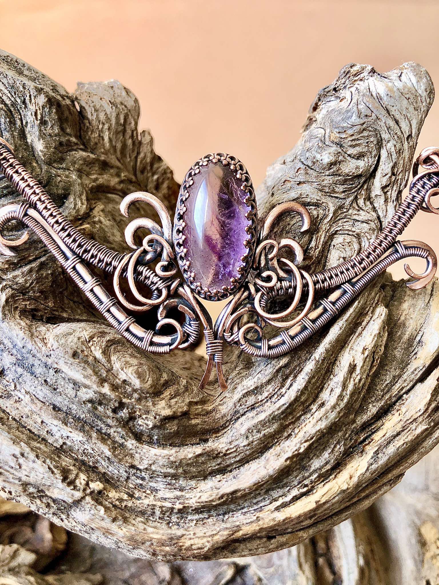 Amethyst-Collier Schmuckdesign SunayLaLuna
