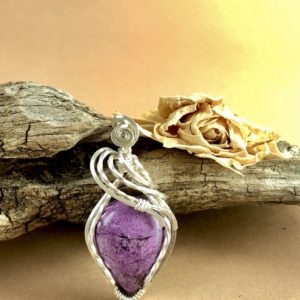 Purpurit-Anhänger1 Purpuritschmuck Silberschmuck