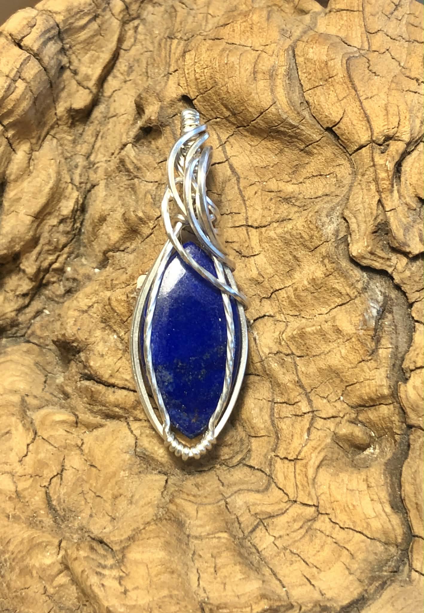 LapisLazuli-Anhänger, Silberschmuck